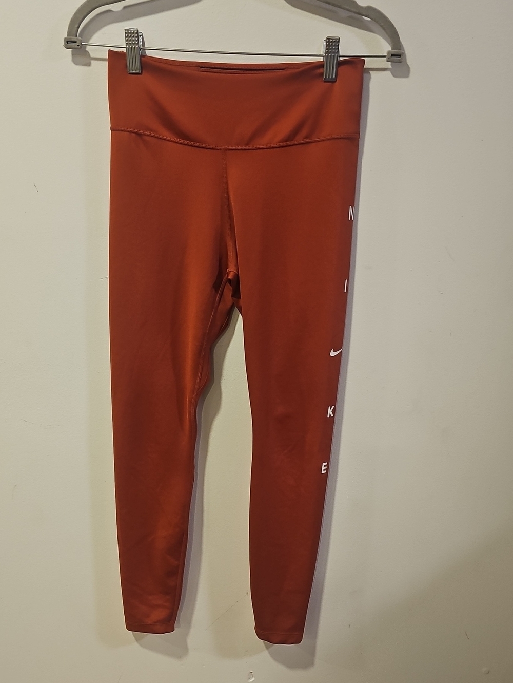 Nike Rust-orange High Waisted Workout Leggings